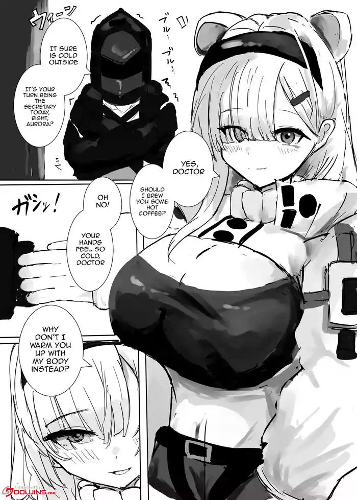 [Sunaneko] Aurora-chan to Karada Attame Ecchi o Suru Ohanashi | Story about Doing Lewd Things with Aurora as She Warms My Body (Arknights)  [English] {Doujins.com}