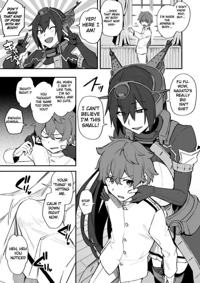 [Ikeshita Maue] Shota Admiral x Nagato Body Swap Manga (Kantai Collection )[English][MTL]