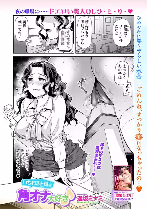[逢坂ミナミ] いぢわる上司は角オナ大好き♪